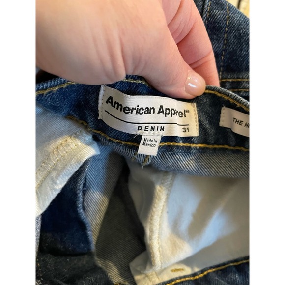 American Apparel Straight Leg High Rise Jeans 31 - Picture 4 of 6